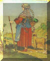 Dipinto originale con costume di "Donna di Latina in provincia di Terra di Lavoro" - Ph.  2000 ENZO MAIELLO